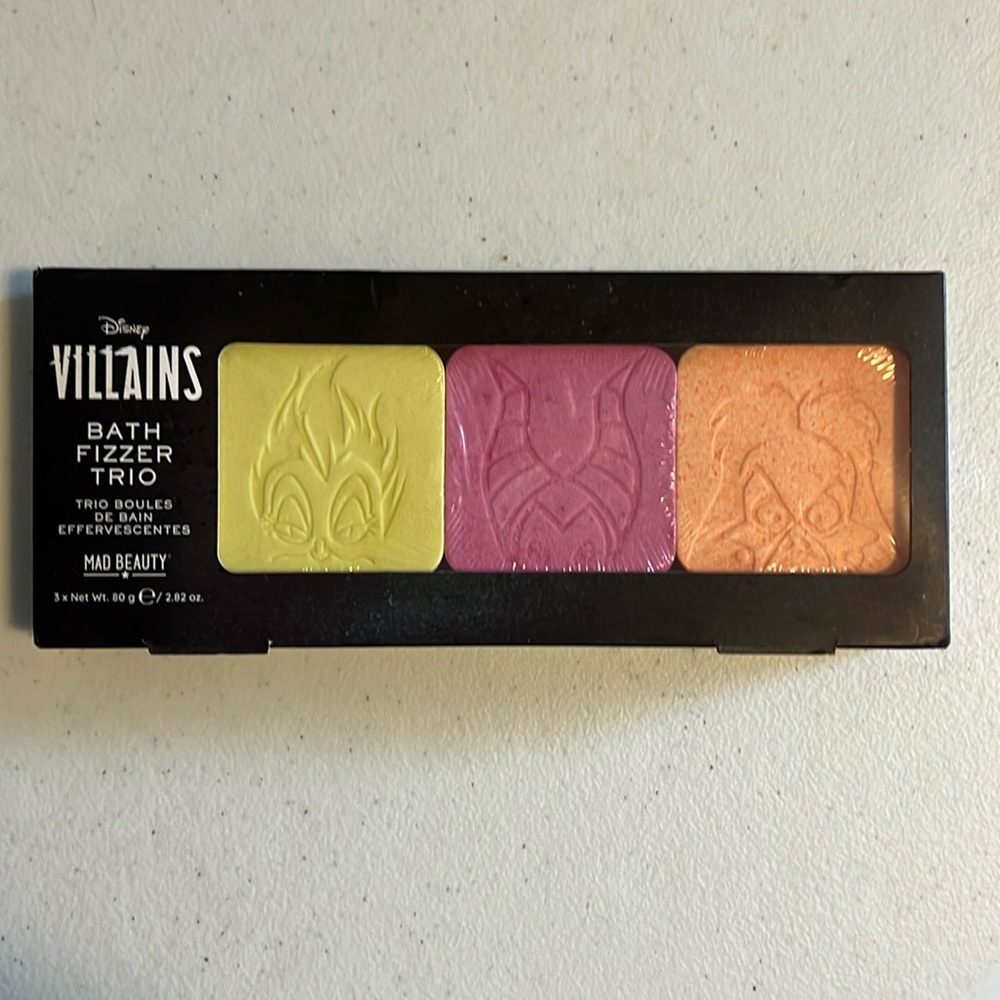 NIB New Disney Villains Bath Fizzies by Mad Beauty
